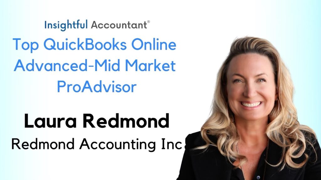 Laura Redmond top QBO advanced-mid market ProAdvisor